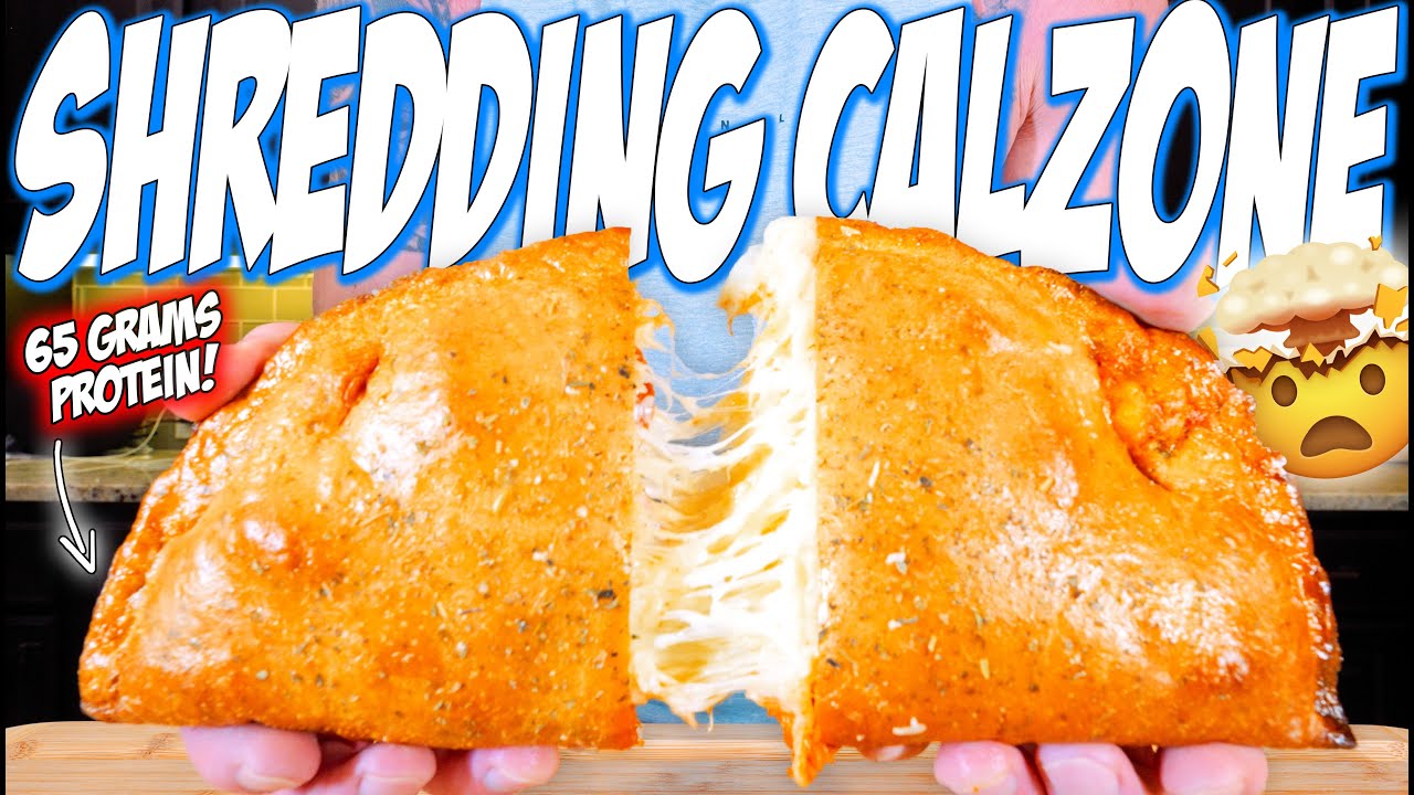 HIGH PROTEIN PEPPERONI CALZONE Easy Shredding Recipe!! YouTube