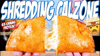 HIGH PROTEIN PEPPERONI CALZONE | Easy Shredding Recipe!!