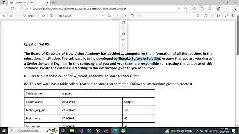 Create a database with MySQL Workbench software  software and insert data using the Query Statement