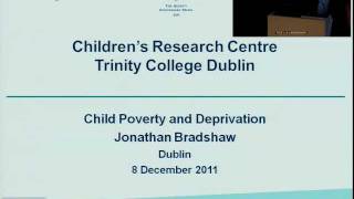 Professor Jonathan Bradshaw: 'Child Poverty and Deprivation in Comparative Perspective'