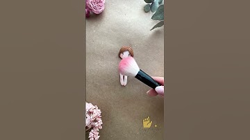 Cùng Mình làm bé gái Xinh CUTE bằng : Đất sét tự khô nhé  [Clay Art] #shorts