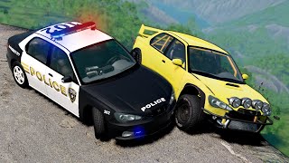 DANGEROUS ROAD Police Chase in BeamNG Drive!