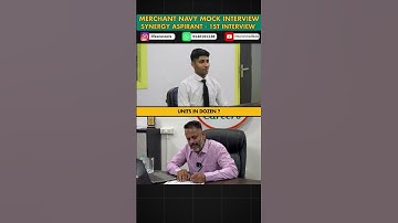 Merchant Navy Mock Interview: Units & Dozens  #merchantnavy #interview #imucet