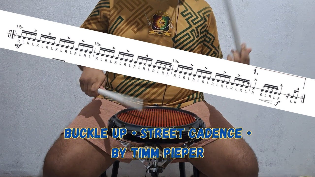 BUCKLE UP • Street Cadence • Snare Drum Cover: Jonas Luiz
