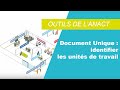 Document unique  comment identifier les units de travail en entreprise 