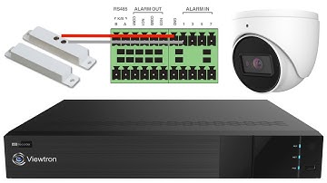 Magnetic Door Sensor / Security DVR Alarm Input Recording Setup