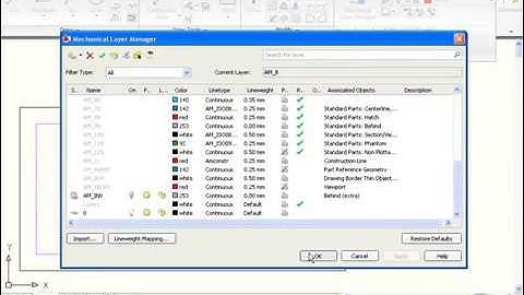 15 Layer Control Autocad Mechanical Course