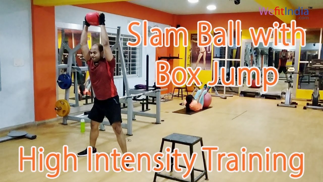 High Intensity Training Slam Ball Box Jump Hiit High Intensity Training Slam Ball Box Jump Hiit