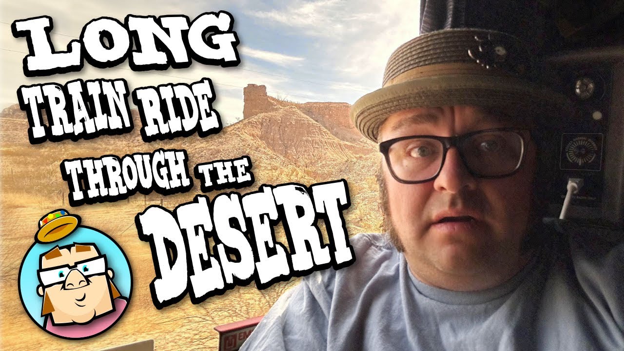 Long Train Ride in the Desert on the Sunset Limited - Mexican Border - Burrito Lady of El Paso