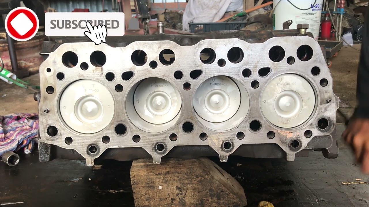 How to repair the engine 4d34 hyundai 3,5t full video របៀបជួសជុលម៉ាសុីនhyundai 3,5t​វីដេអូពេញ