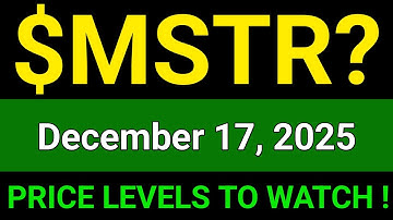 MSTR Stock (MicroStrategy Incorporated) MSTR Stock Technical Analysis | December 17, 2025 