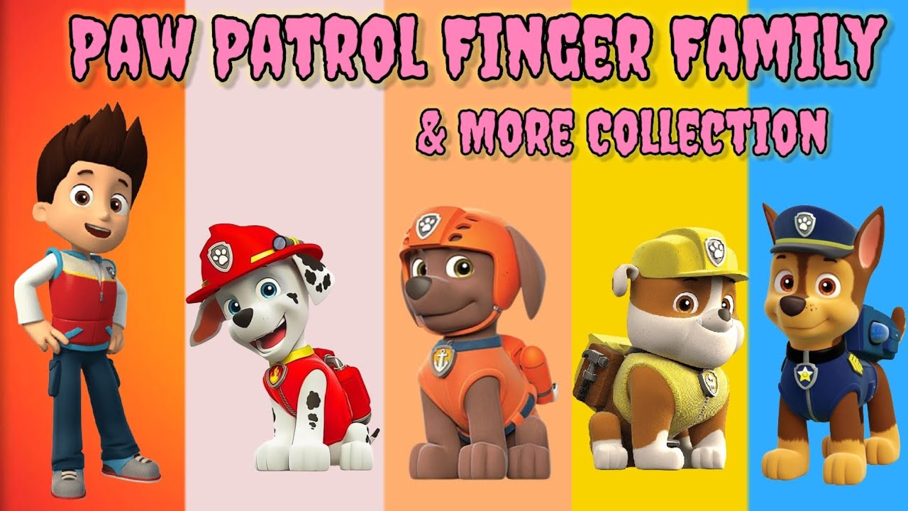 Paw Patrol Finger Family & More Collection Paw Patrol Finger