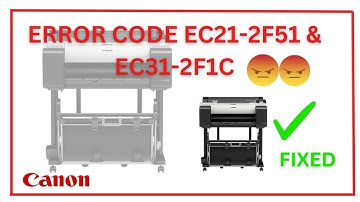Canon TM5200 Error Code EC31-2F1C & EC21-2F51 Driving You Crazy? Watch This!