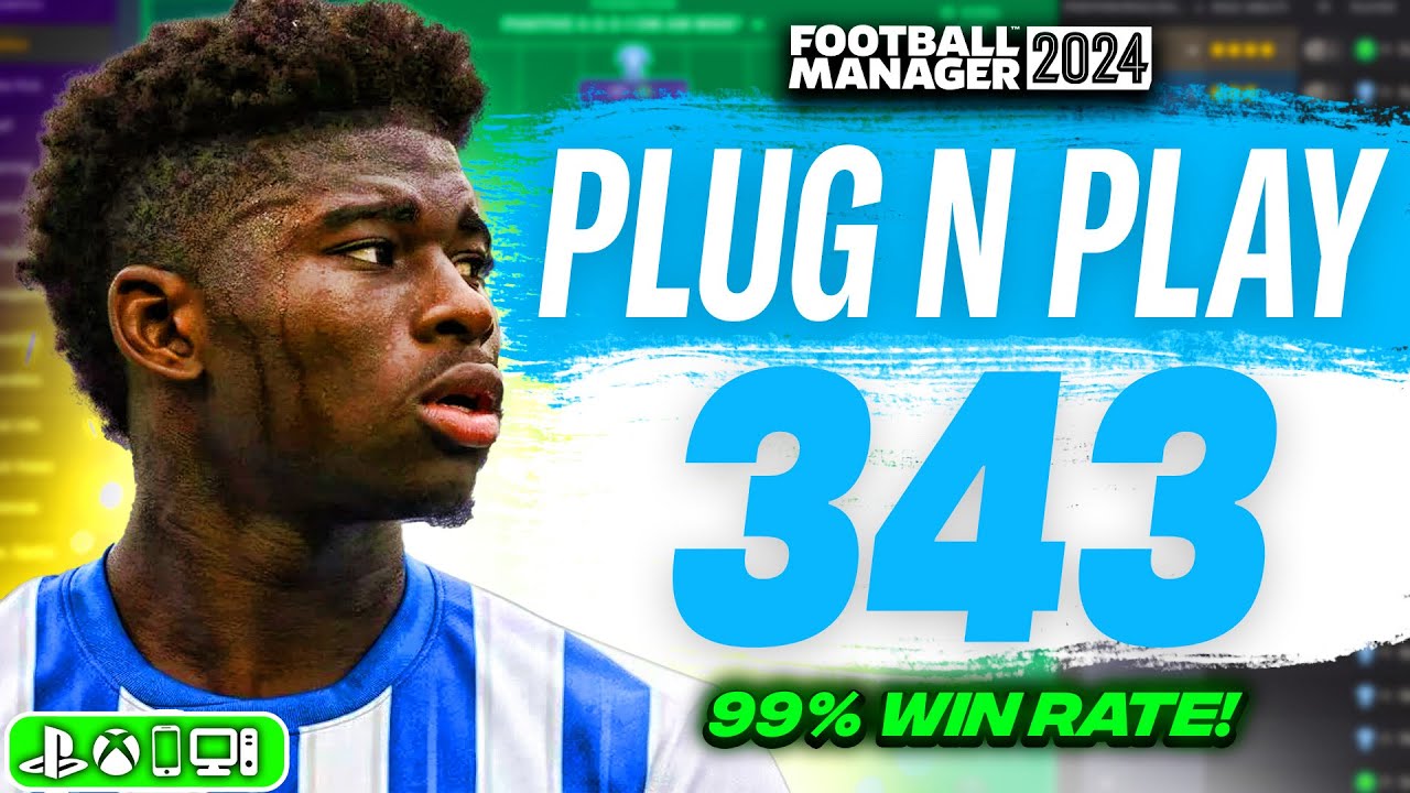 ЛУЧШАЯ тактика Plug N Play 343 FM24! | 99% побед | Лучшая тактика FM24