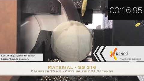 KENCO MICRO OIL MIST LUBRICATION SYSTEM INDIA // MQL SYSTEM INDIA FOR CIRCULAR SAW.