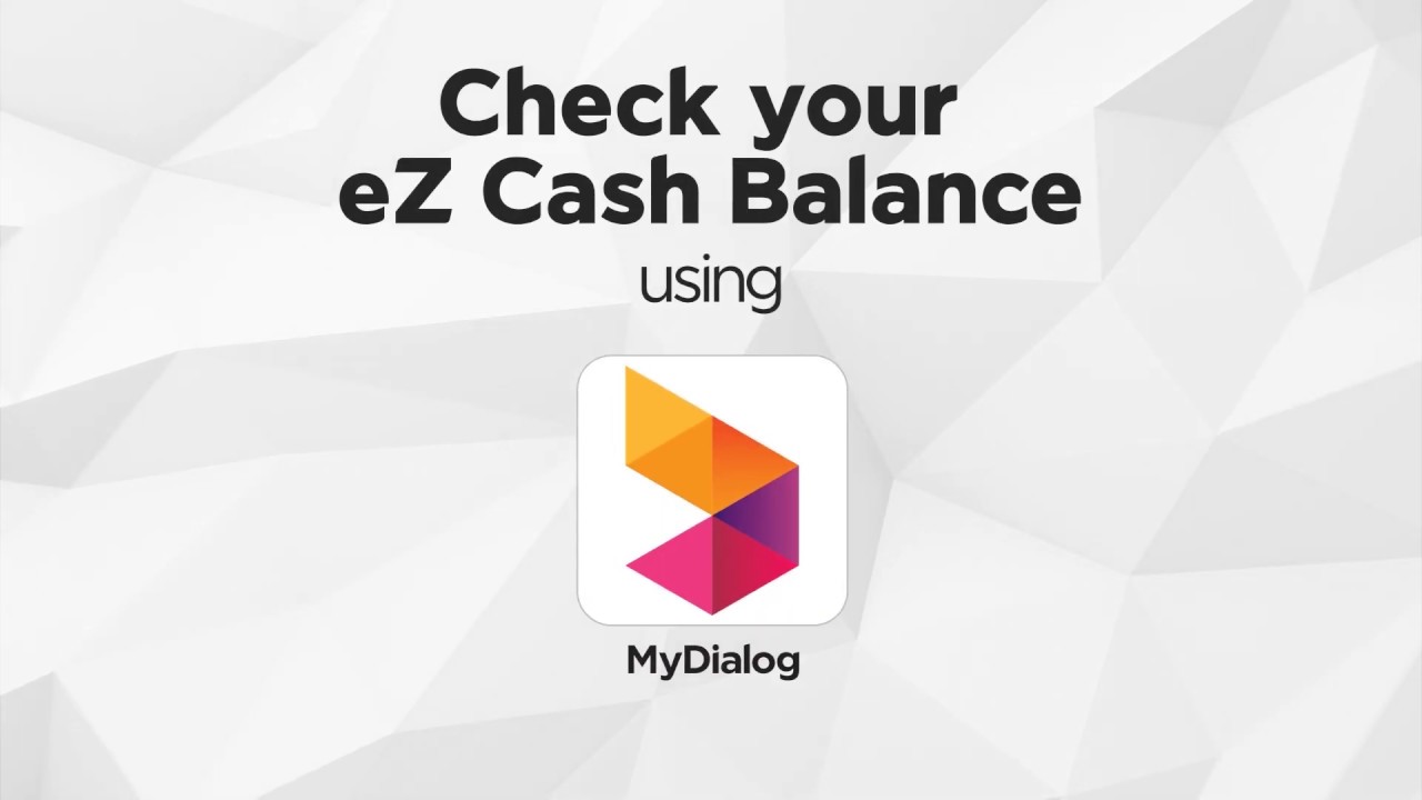 How to check your eZ Cash balance using the MyDialog App ...