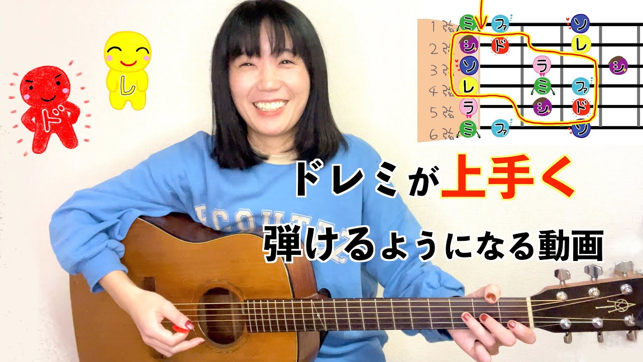 ドレミファソラシド上手く弾くコツ その１ 【0〜3フレット編】