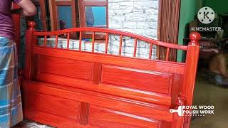 How to Polish Padauk Wood | manual wood polish full work | pattak | patak