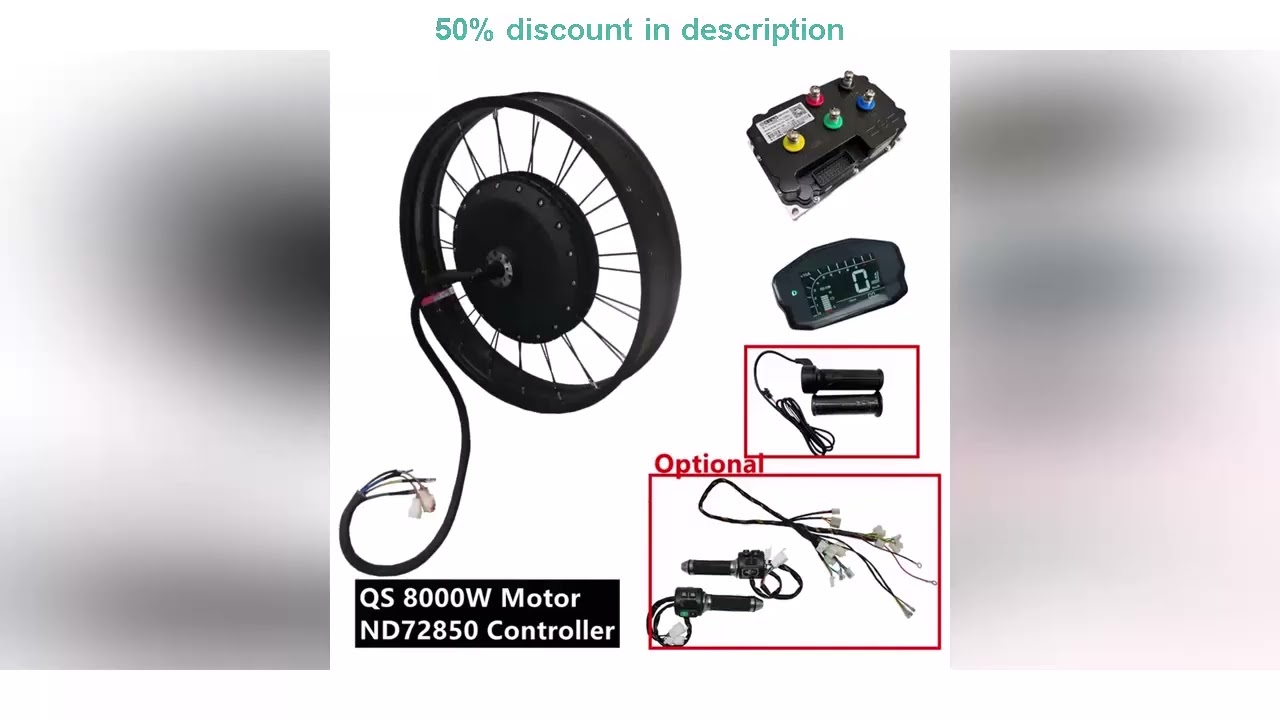 Latest Products You Must Know! NBpower/QS273 V3 72v 8000W Fat Ebike kit 150mm Dropout Electric Sn