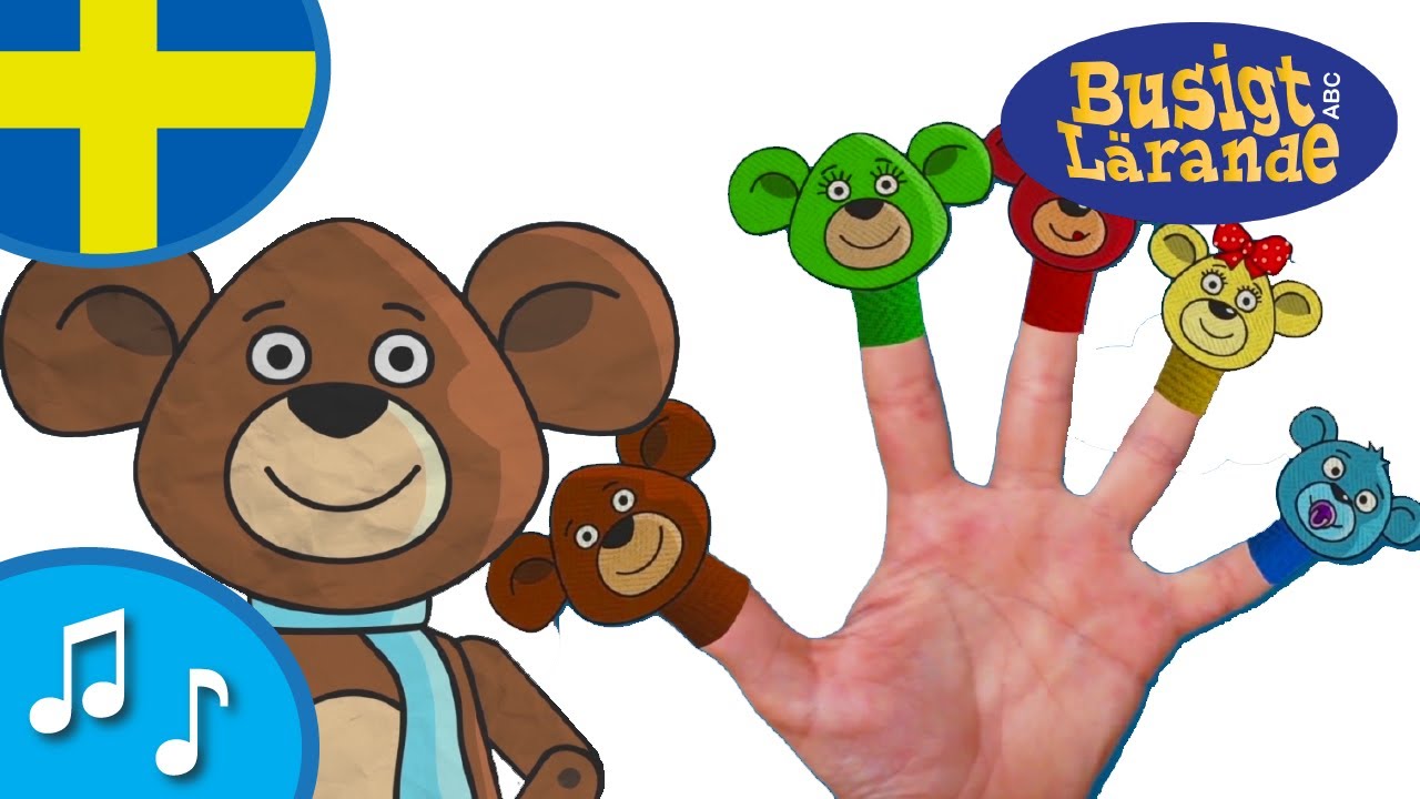 Fingerfamiljen | Barnsånger för barn och bebisar | Busigt Lärande - Barnsång för barn och bebisar -