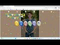 Birthday WebApp with Personalised Photo #CSS #HTML #JS #Python #Birthday #EGift