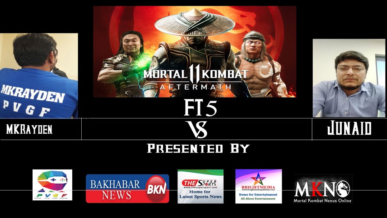 Mortal Kombat 11 FT5 Matches MKRayden Kunglao VS. Junaid Erron / Noob Saibot