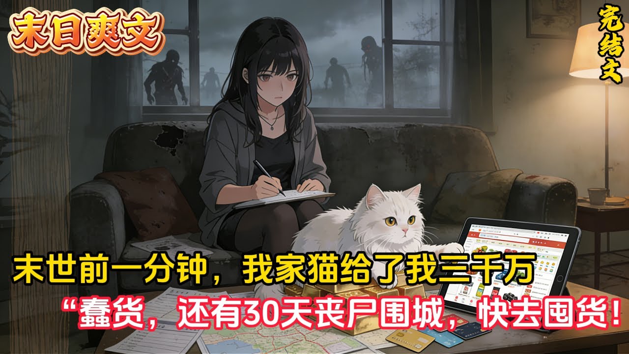我家的貓重生了，開口就是「渣男氣泡音」？教我黑吃黑、囤物資，還要把前任餵喪屍！這末日生活也太爽了 🍞 獨家完結#小说 #小说推荐 #小说推文 #完结文 #有声小说 #末世小說 #末世求生#台湾