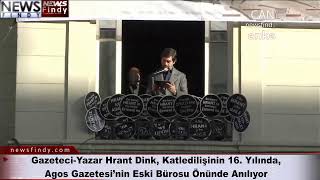 I - Hrant Dink Agos Gazetesinin Eski Bürosu Önünde Anılıyor