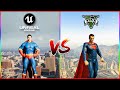 Unreal Engine 5 SUPERMAN VS GTA 5 SUPERMAN | WHO IS BEST?