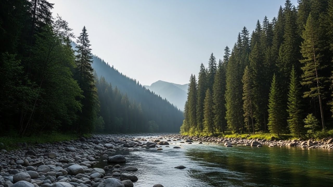 Serene River Water 🌿 Gentle Flowing Ambience for Sleep, Calm, and Meditation #455