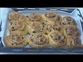 Yummy Easy Cinnamon, Raisin, Nuts Bread Rolls (No Yeast)