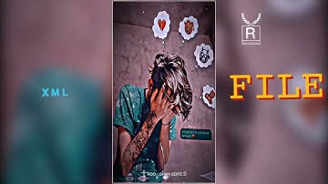 NEW BROKEN HEART 😇💔 XML FILE | ALIGHT MOTION SAD XML FILE | #xml #alightmotion 👿 @ROO__SHAN_EDITZ