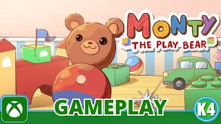 Monty The Play Bear | First Look XBOX Gameplay + All Achievements (Triple Stack)