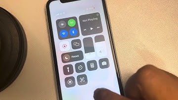 Put Apple TV remote button in swipe down control center in iPhone
