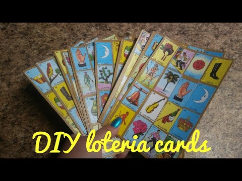 DIY How to make your own loteria mexican bingo cards