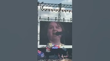 Thumbnail of Lewis Capaldi gets emotional during Glastonbury return