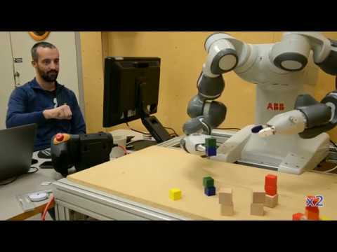 Telemanipulation with HiQP (ABB YuMi robot)
