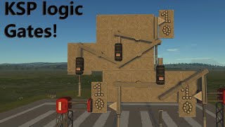 KSP Working Mechanical logic gates!