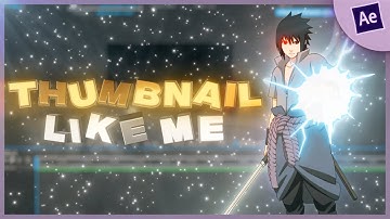 How To Do A Thumbnail Like Me | After Effects Tutorial