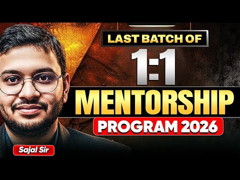 LAST Batch of Nitya Pragati 1:1 Mentorship Program for UPSC 2026 by Sajal Sir | Sarrthi IAS