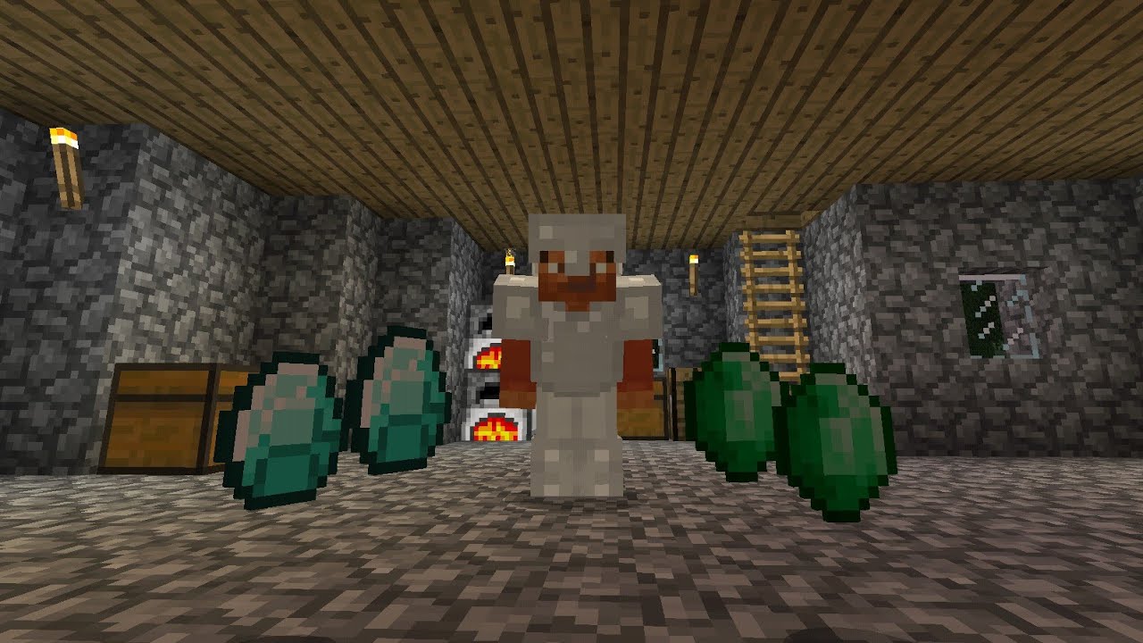 Let's Play Minecraft - Ep.2 : We found Diamonds & Emeralds!!! - YouTube