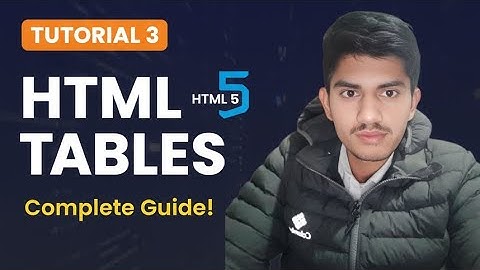 HTML Table Tutorial in Hindi | HTML Table Explained Step by Step