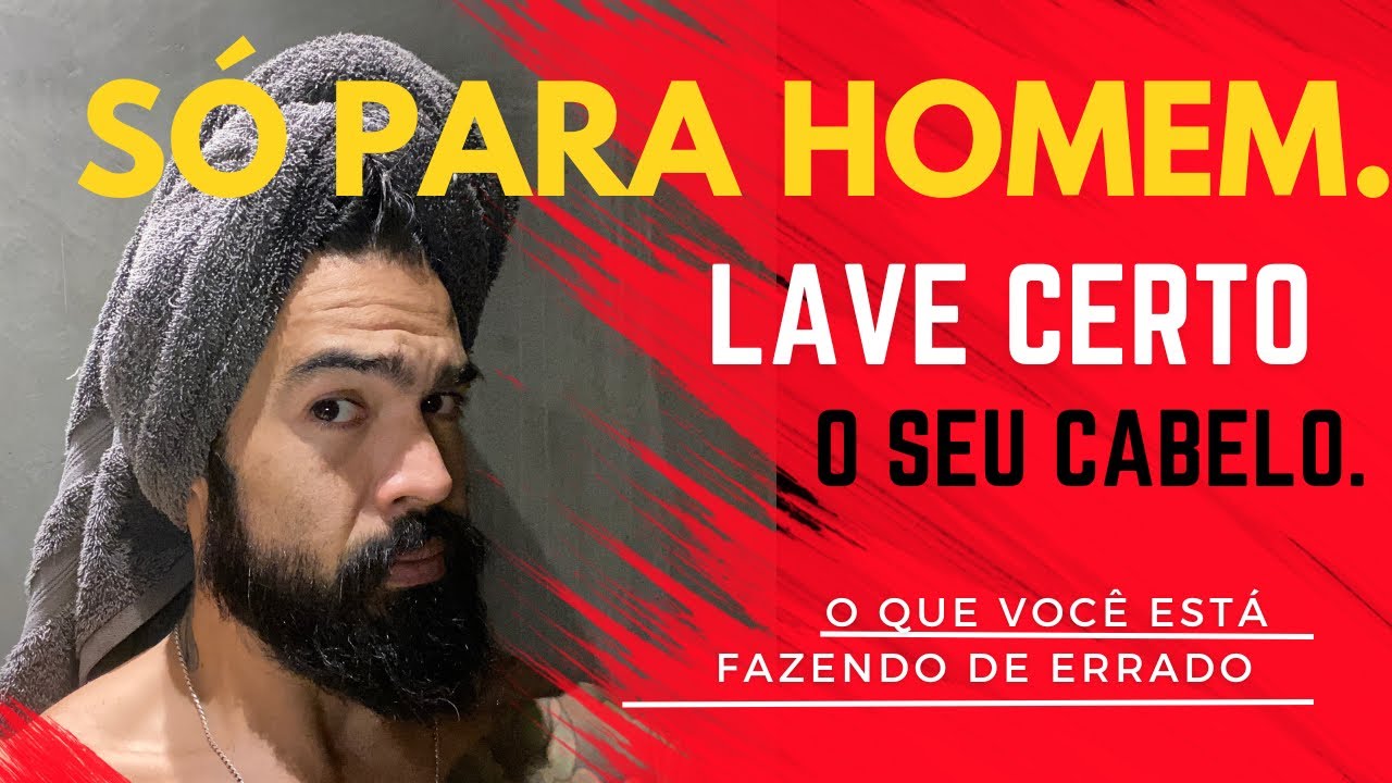 Como lavar cabelo de homem, lavar cabelo masculino do jeito certo.