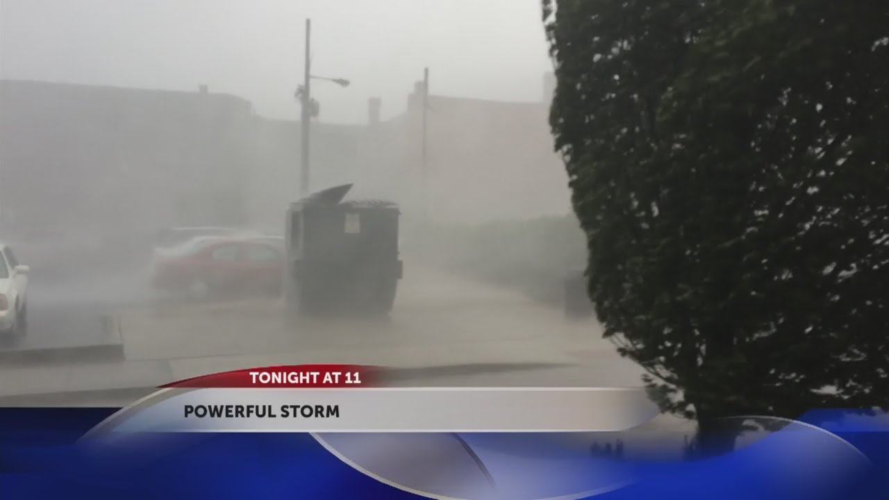Sudden storm leaves behind widespread power outages, tree damage - YouTube