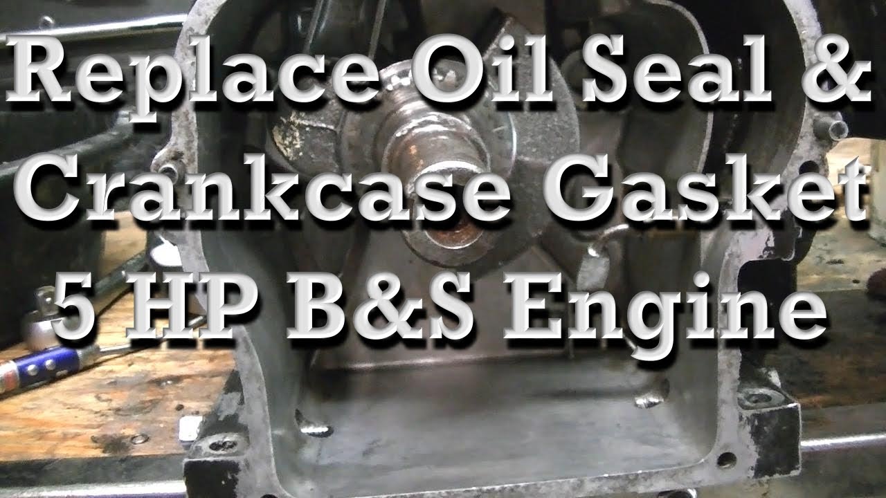 How to Replace Crankshaft Oil Seal and Crankcase Gasket on ... 3 valve engine diagram 