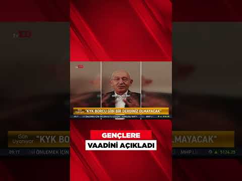 Kılıçdaroğlu Gençlere Vaatlerini TikTok'tan Duyurdu #shorts