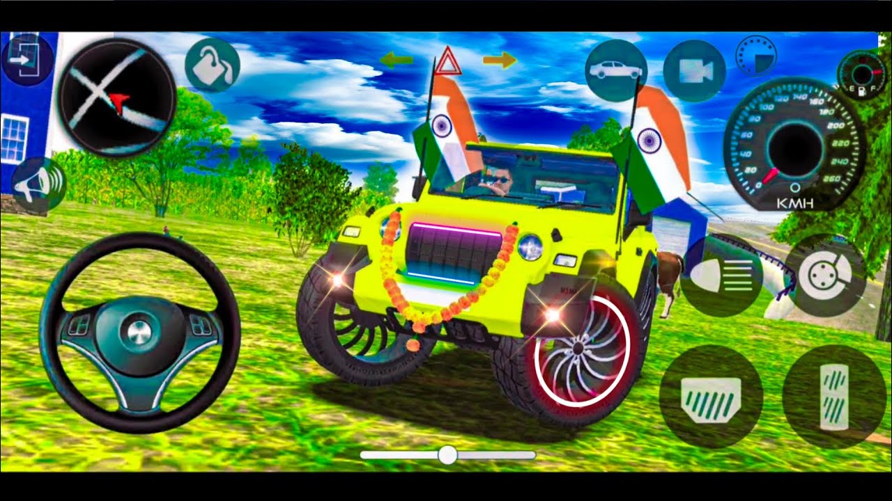 Modified Yellow Mahindra😈Thar Car Games: Indian Car (Gadi Wala Game) Car Game Android Gameplay #2026