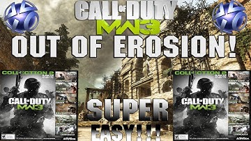 *NEW* To PS3: Out Of Erosion Super Easy !!! II MW3 Collection 2 Glitches II PS3 Tutorial