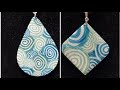 polymer clay pendant 22