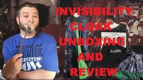 WOW! Stuff Collection Invisibility Cloak Unboxing and Review (RE-UPLOD)